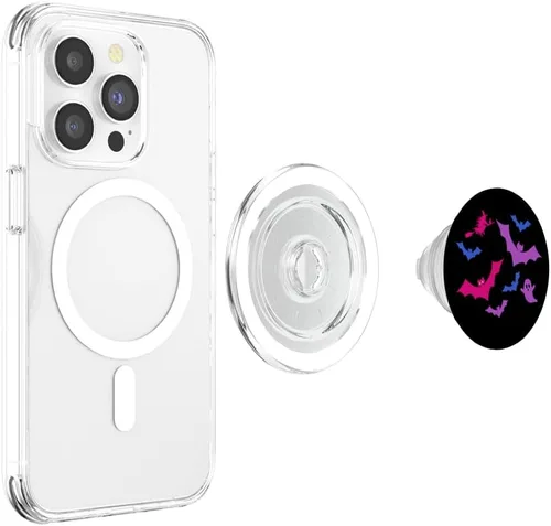 Vista 4 de Bi Pride Halloween Sutil Bisexual LGBTQ Otoño Otoño PopSockets MagSafe PopGrip para iPhone