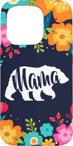 Vista 14 de Mama Bear - Funda para iPhone 17 con diseño de flores florales