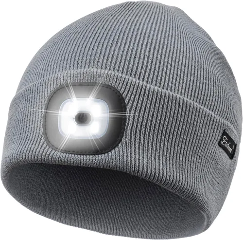 Vista 13 de Etsfmoa Gorro unisex con la luz, regalos para hombres, papá, padre, gorras recargables por USB