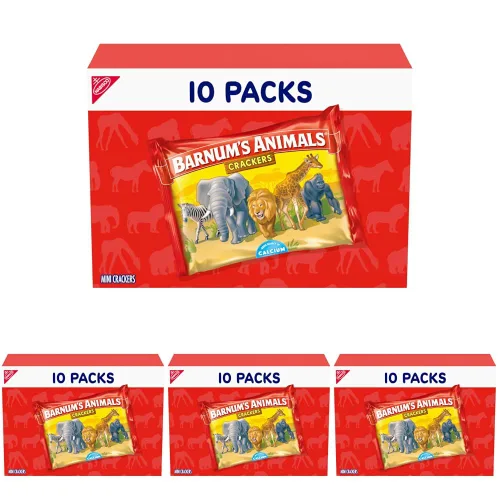 Vista 22 de BARNUM'S Galletas Originales de Animales, Aperitivos a Granel para Niños, 12 Cajas de 2.13 oz