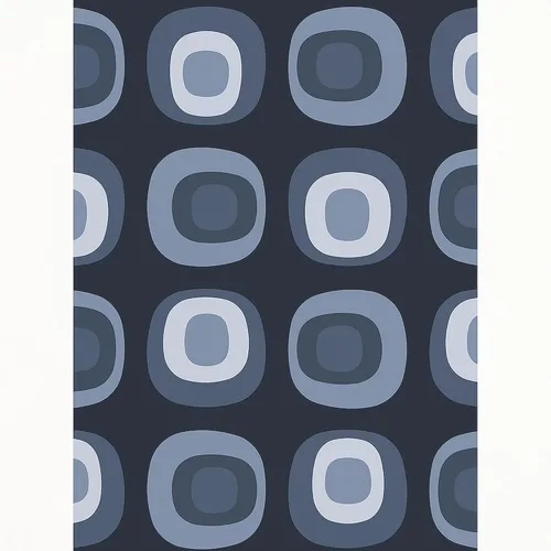 Vista 2 de CafePress MCM Abstract Pattern Slate Gray Standard Size Playing Cards
