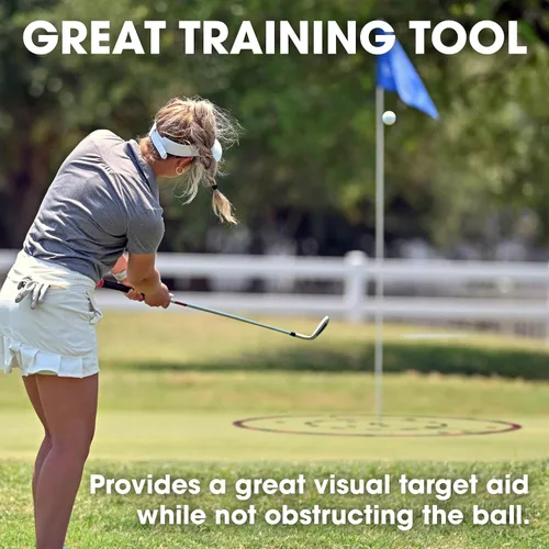 Vista 6 de EyeLine Golf Target Circle as Training Aid – Ideal for Chipping and Pitching – Super Thin with Foldable Configurations. Bright Color Markings Easy