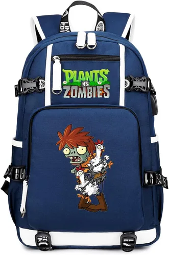 Vista 22 de ISaikoy Game Plants vs. Zombies - Mochila de hombro para libros, mochila escolar, color 1