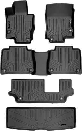 Vista 14 de SMARTLINER Juego de tapetes de piso de ajuste personalizado de 2 filas compatibles con Mercedes-Benz AMG GLE 53 2021-2025