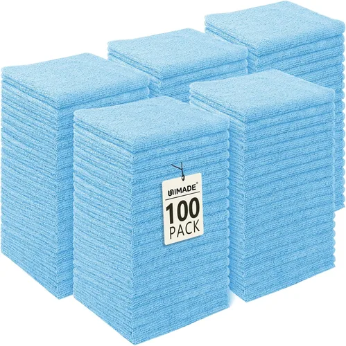 Vista 10 de UNIMADE Paquete de 100 toallas faciales a granel, paños de lavado altamente Blanco