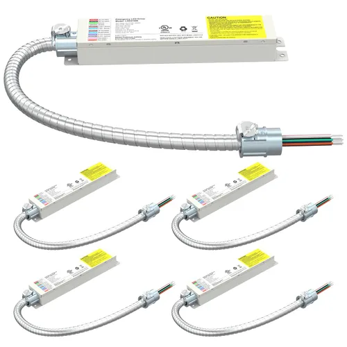 Vista 8 de Batería de reserva de emergencia de luz LED 20W 150-200VDC, conductor recargable de emergencia LED para luces Dimmable 10-120W