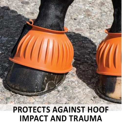 Vista 2 de Dura-Tech Botas de goma acanaladas de doble bloqueo para caballos Protección definitiva para caballos Escudo de impacto resistente Diseño sin