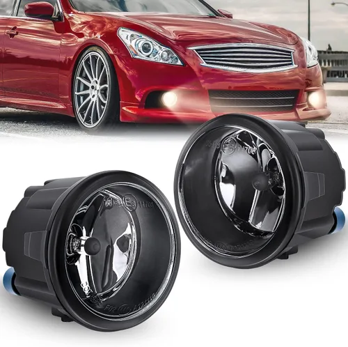 Vista 13 de Conjunto de luces antiniebla Nilight Compatible con Nissan Maxima 2000 2001 Sentra 2002 2003 y Frontier 2004 Xterra Lámparas de lente ámbar