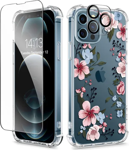 Vista 36 de GVIEWIN - Funda para iPhone 11 con protector de pantalla + protector de lente de cámara, cubierta protectora transparente suave de poliuretano