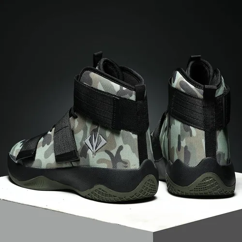 Vista 5 de MAUGELY Zapatos de baloncesto transpirables para hombres y mujeres, para estudiantes, deportes, uso casual, al aire libre, antideslizantes
