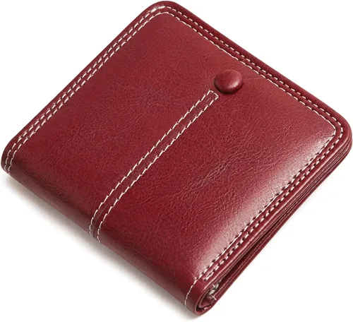 Vista 14 de TFKGS Tarjetero de crédito para mujer, cartera RFID de cuero para mujer con bloqueo de cremallera, llavero para tarjetas de acordeón, regalos