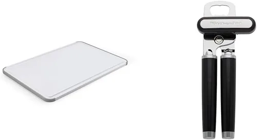 Vista 9 de KitchenAid Tabla de cortar clásica de plástico con abrelatas multifunción KitchenAid