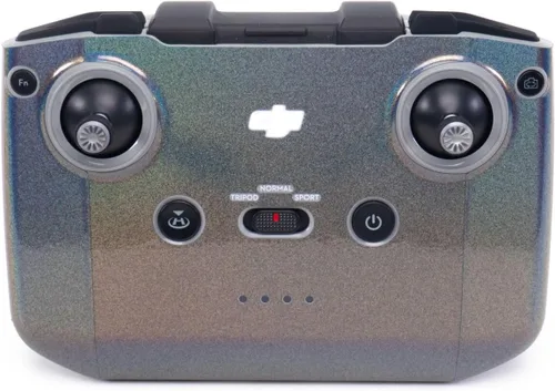 Vista 6 de Wrapgrade Funda compatible con DJI Mavic Air 2 Mando a distancia (Airforce Silver)