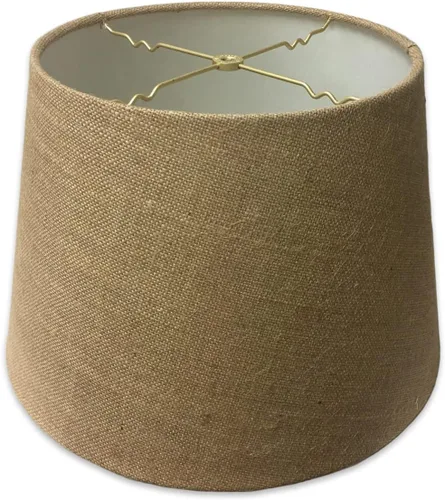 Vista 24 de Royal Designs, Inc. Persiana de tambor poco profundo cónico, HB-606-12BG, beige, 8 x 12 x 8.5