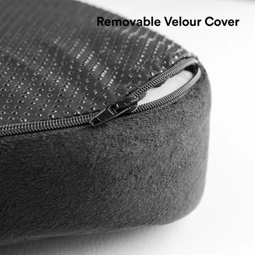 Vista 5 de cojín de asiento ortopédico de coxis de espuma viscoelástica para dolor de espalda, ciática y coxis, reduce el dolor de ciática y coxis, ideal