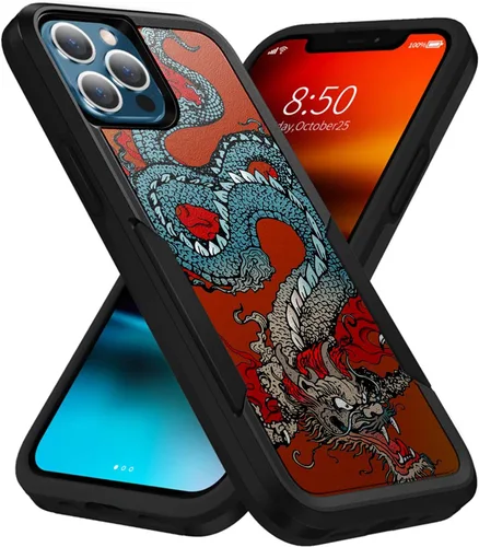 Vista 17 de CasesOnDeck - Funda de agarre compatible con Apple iPhone 13 Pro Max (2021) y iPhone 13 Pro Max [Grip Tactical] Funda delgada y resistente