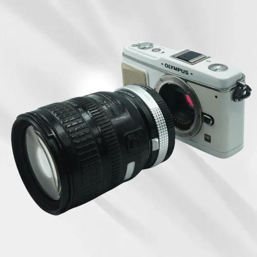 Vista 3 de PHOLSY - Adaptador de lentes compatible con lente Nikon F (tipo G) a cámara MFT M4/3 Manual Mount Converter with Aperture Control Ring Compatible