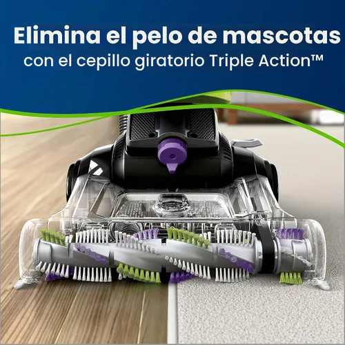 Vista 7 de BLACK+DECKER Horno digital de microondas (1.1 pies cúbicos) y aspiradora vertical giratoria sin bolsa BISSELL CleanView