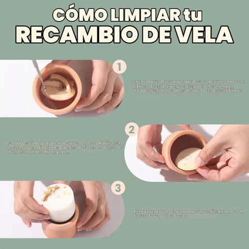 Vista 6 de BOOWAN NICOLE Vasos de vela redondos con molde de silicona de tapa, molde de recarga de 9 onzas, molde de tarro para cemento de hormigón Jesmonite