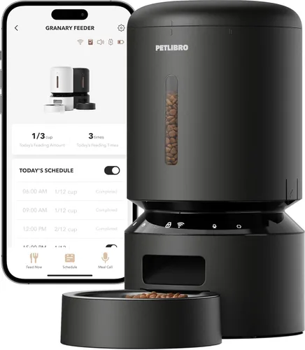 Vista 9 de PETLIBRO Comedero automático para gatos, comedero WiFi 5G para mascotas con preservación de frescura, comederos temporizados para gatos secos, hasta