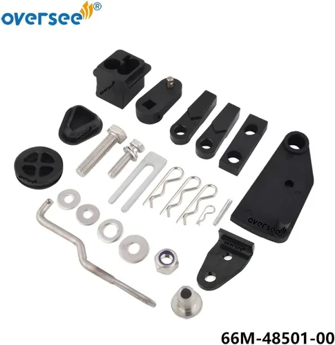 Vista 2 de OVERSEE 66M-48501-00 Kit de control remoto para Yamaha fuera de borda F9.9 F15 Parsun Hidea SeaPro HDX F15 F20