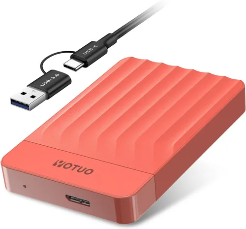 Vista 10 de YOTUO - Disco duro externo portátil de expansión de almacenamiento HDD móvil USB 3.0 USB-C para PC, Mac, ordenador de escritorio, portátil, PS4