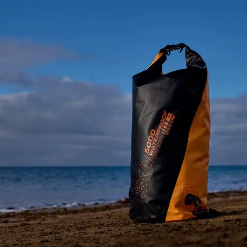 Vista 3 de ZONE3 Impermeable bolsa seca 30L Durable 500D PVC flotante mochila para kayak, natación, canotaje, canoa, pesca