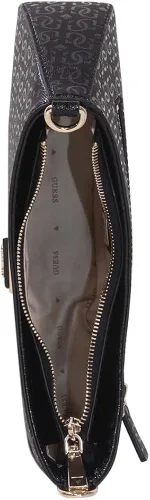 Vista 6 de GUESS Alexie Top - Bolso de hombro con cremallera, Estampado negro floral