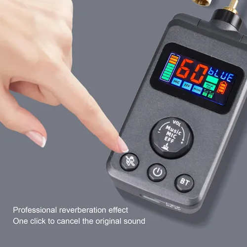 Vista 7 de Microfono, micrófonos recargables duales inalámbricos para karaoke con receptor para canto de karaoke, discurso, iglesia, compatible con teléfono