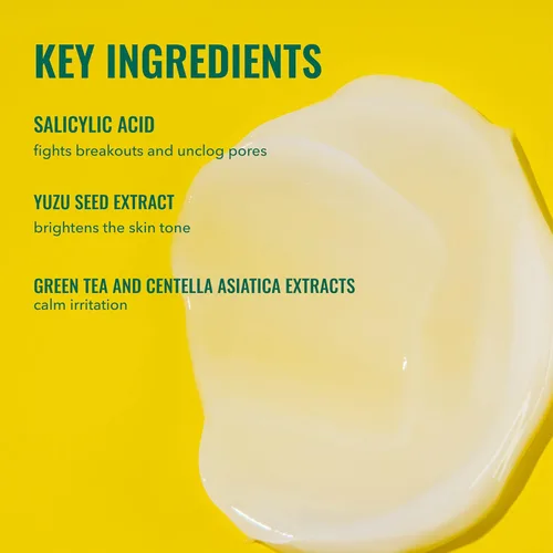 Vista 3 de Good Molecules Yuzu Blemish Gel Cream - Crema hidratante de gel ligero con ácido salicílico, BHA y extractos naturales para tratar el acné, el tono