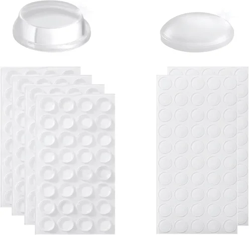 Vista 22 de Furnigear - Almohadillas antideslizantes para mesa de cristal, 3/4 pulgadas, almohadillas de goma autoadhesivas para tabla de cortar, muebles