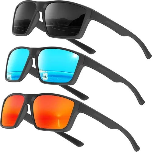 Vista 14 de KALIYADI Gafas de sol polarizadas para hombre y mujer: gafas de sol con UV400 para conducir, correr, ciclismo