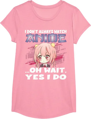 Vista 66 de Ver camiseta japonesa de anime con estampado de anime Girl, Negro, S