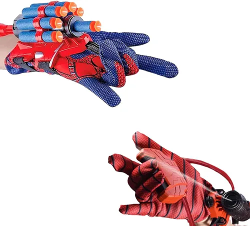 Vista 9 de 2 Piezas Lanzador de Telaraña de Muñeca - Lanzatelarañas de Alta Precisión para Cosplay, Juego de Roles y Diversión al Aire Libre - Correa
