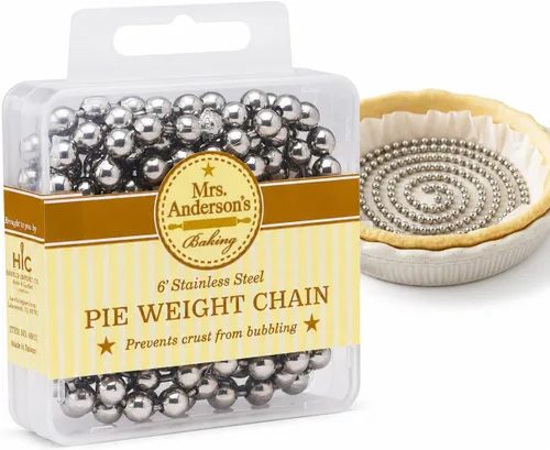 Vista 12 de Mrs. Anderson's Baking Pie Weights Cuentas de Gres de Cerámica Natural para Hornear a Ciegas Resistentes al Calor, Aptas para Alimentos, Fáciles