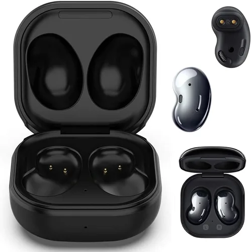Vista 7 de Kissmart - Funda de carga para auriculares Galaxy Buds Live SM-R180 (blanco) Funda de cargador de repuesto para Samsung Galaxy Buds Live