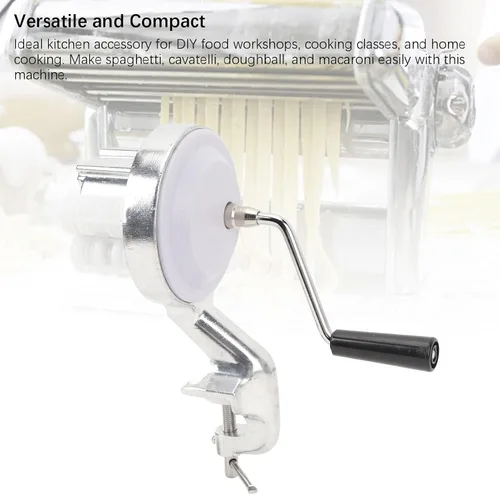 Vista 4 de Buachois Cavatelli Máquina para hacer pasta, manivela original italiana para hacer pasta, máquina para hacer pasta de ñoquis para cocina italiana