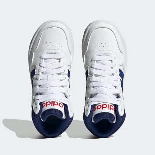 Vista 4 de adidas Kids' Hoopds Mid Top Basketball Shoe