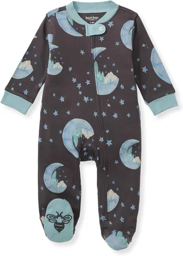 Vista 269 de Burt's Bees Baby - Pijama de una pieza para bebé, mameluco para dormir y jugar, algodón 100% orgánico, cremallera frontal