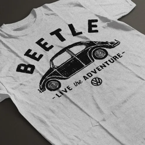 Vista 4 de Volkswagen Beetle White Live The Adventure Camiseta de mujer