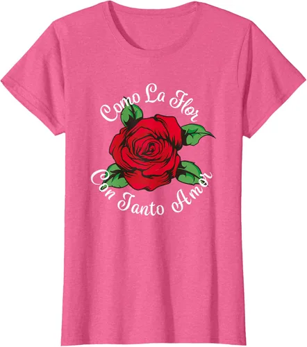 Vista 47 de Como La Flor - Bailar Cumbia - Mexican Rose Fiesta Regalo Camiseta Negro