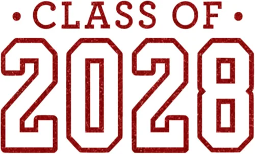 Vista 31 de Calcomanía para planchar de clase 2028, parche de camiseta de clase superior, transferencia de calor, calcomanía gráfica de camiseta HTV para negro
