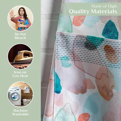 Vista 1057 de Maison d' Hermine Delantales para mujer con bolsillo, 100% algodón (27.50 x 31.50 pulgadas)