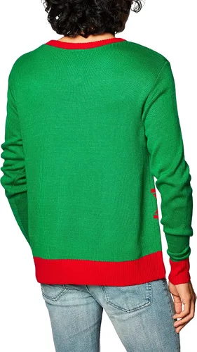 Vista 3 de Forum Novelties - suéter de navidad, para adultos, XL, VerdeRojo