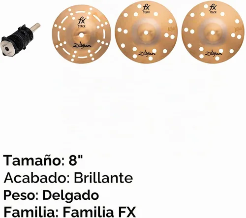 Vista 2 de Zildjian Platillo FXSTK8 8" FX Stack