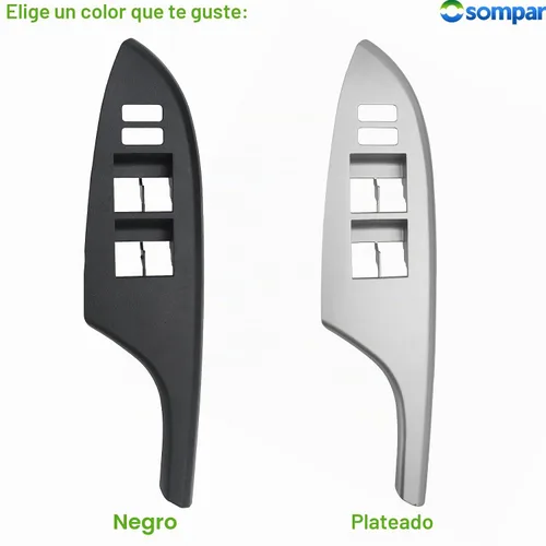 Vista 3 de Osompar Bisel del interruptor de la ventana, moldura delantera, lado izquierdo del conductor (negro) Compatible con Toyota Corolla 2009 2010 2011