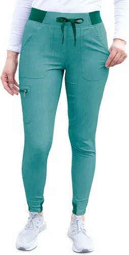 Vista 13 de Adar Pro Scrubs para mujeres - Pantalones de uniforme médico tipo jogger de yoga supremos Manzana