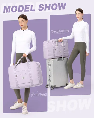 Vista 8 de Bolsa de viaje para artículos personales de Spirit Airlines de 18 x 14 x 8 pulgadas, bolsa de viaje debajo del asiento, equipaje de mano plegable
