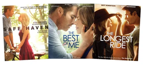 Vista 2 de 3-Film Nicholas Sparks Romantic Trilogy - Safe Haven The Best of Me The Longest Ride Blu-ray