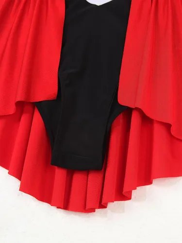 Vista 6 de JanJean Body sin mangas con cuello halter para mujer, traje de circo Ringmaster de juego de rol, vestido de Halloween